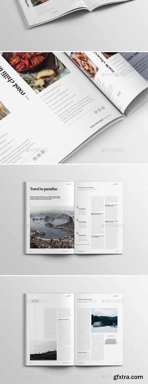 GraphicRiver - 62 Pages Minimal Magazine 14184161