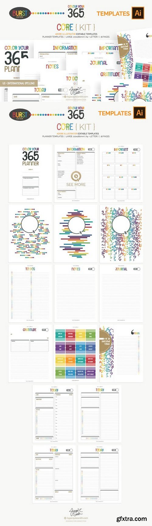 CM - CY365 Core Planner Template Kit 1201460