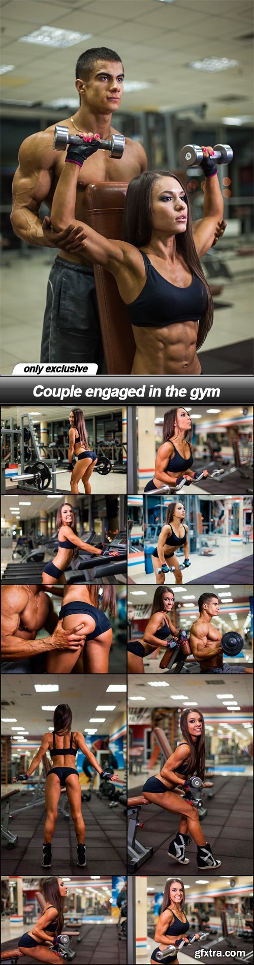 Couple engaged in the gym - 11 UHQ JPEG