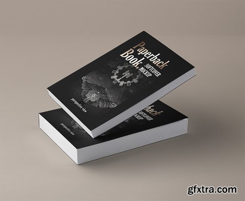 Paperback Psd Book Mockup Vol 4