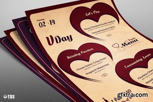 CM - Valentines Day Menu Template V9 1173054