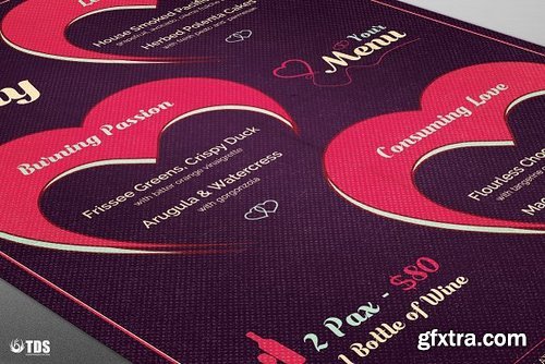 CM - Valentines Day Menu Template V9 1173054