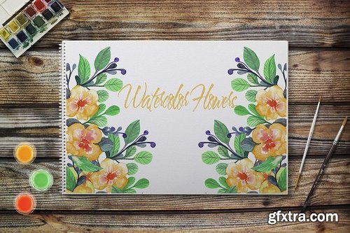 CM - Watercolor wildflowers 258937