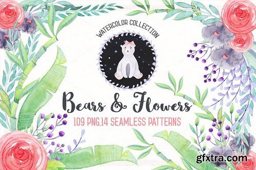 CM - Watercolor Birthday & Cute Bears 575208