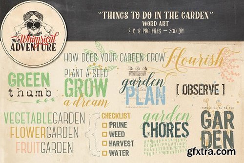 CM - Garden themed Word Art 648218