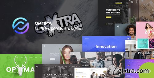 ThemeForest - Optima - Multipurpose PSD Template 19407294