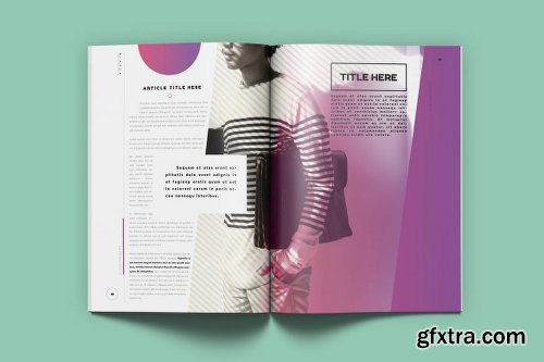 Graphicriver Magenta Magazine 18468715