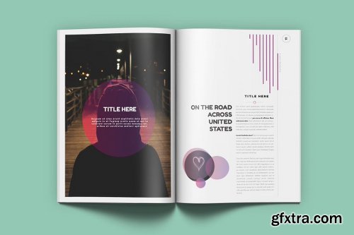 Graphicriver Magenta Magazine 18468715