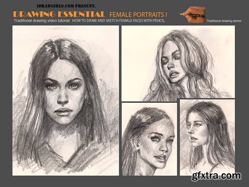 iDRAWGiRLS - Drawing Essential Female Figures - How to Draw and Sketch Female Figures with Pencil
