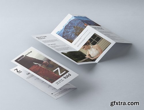 Z Fold Psd Mockup 8-5x11 Inch