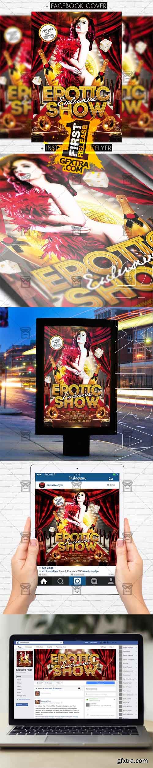 Exclusive Erotic Show - Premium Flyer Template