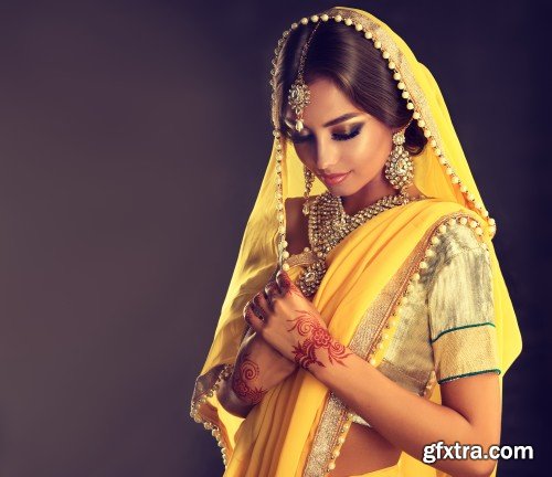 Charming Indian girl in traditional dress