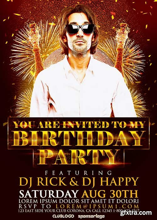 Birthday Party V10 Flyer Template