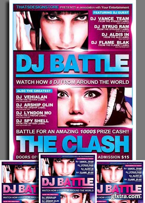 DJ Battle Flyer V2 Template