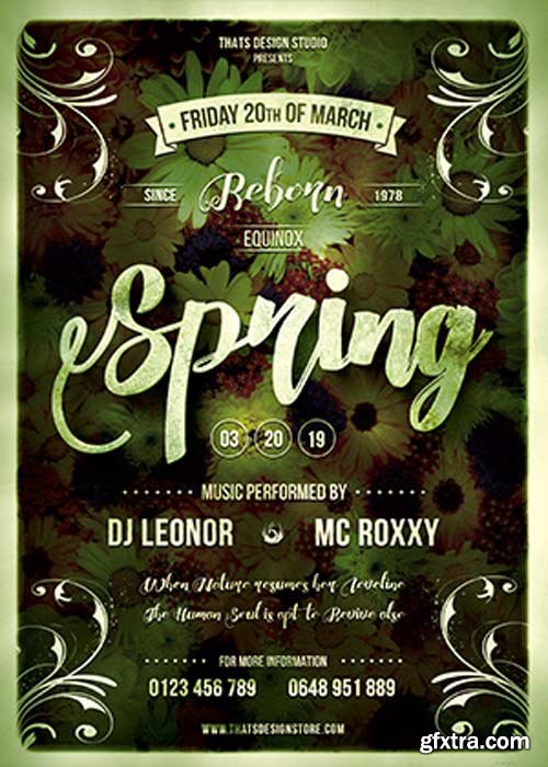 Spring Equinox V5 Flyer Template