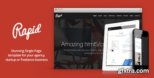 ThemeForest Rapid - One Page Multipurpose Template 7908694