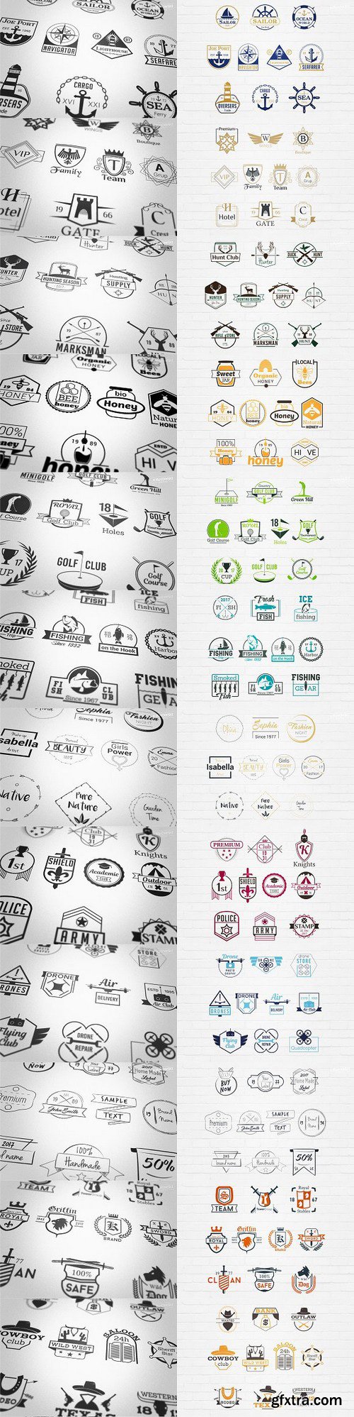 CM - 572 Badge Logos Bundle 1195971