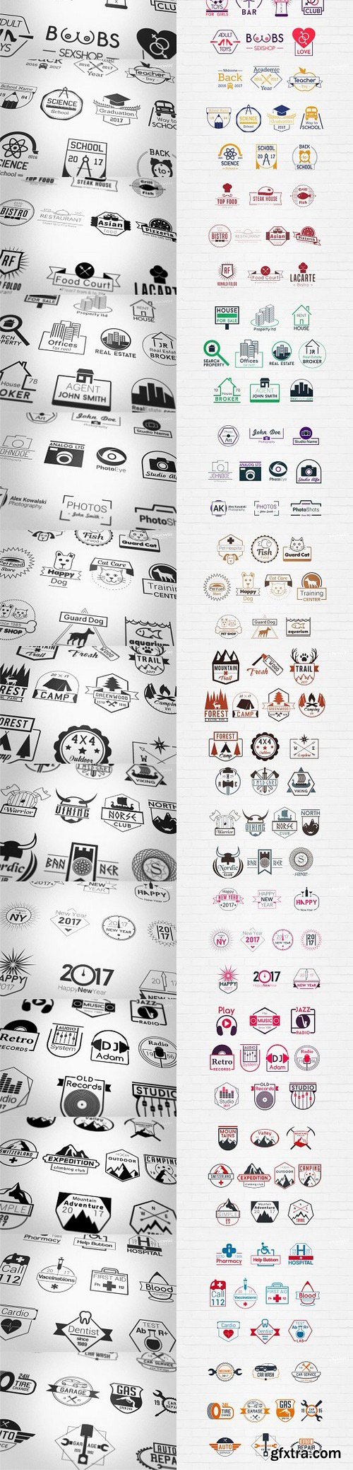 CM - 572 Badge Logos Bundle 1195971