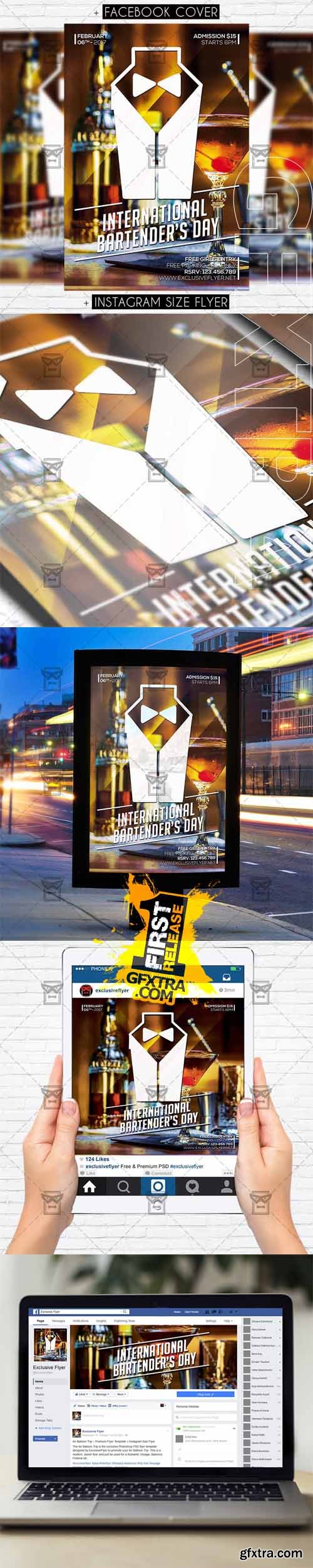 International Bartenders Day - Premium Flyer Template