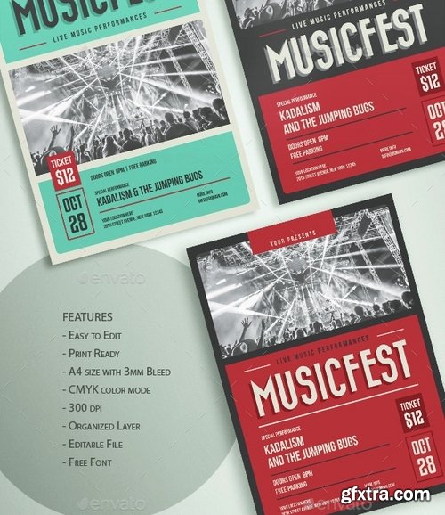 GraphicRiver - MusicFest Flyer Template 14965675