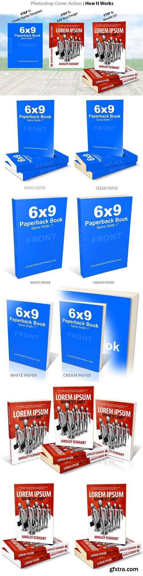 CM - 6x9 Paperback Book Mockup -PS Action 603181