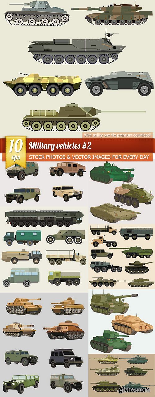 Military vehicles #2, 10 x EPS » GFxtra