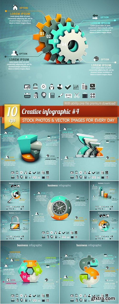 Creative infographic #4, 10 x EPS