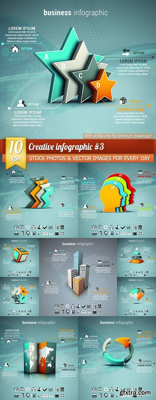 Creative infographic #3, 10 x EPS