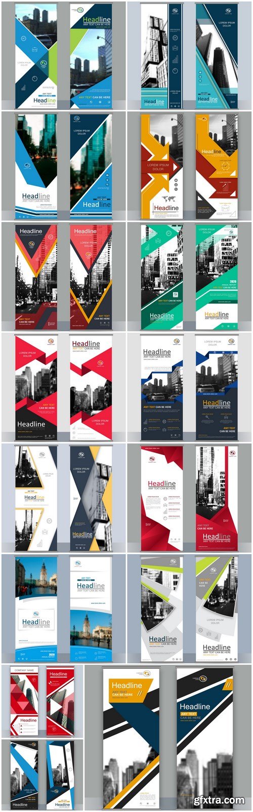 Business Roll Up Banners - 15 Vector