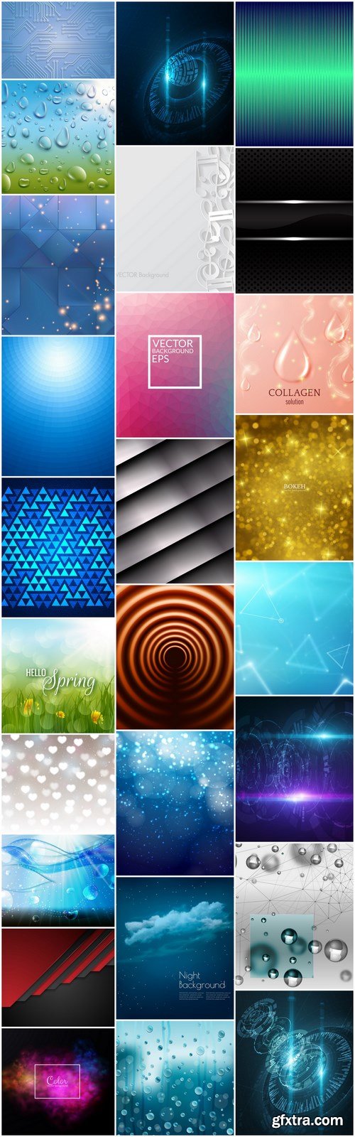 Abstract Background Collection #214 - 26 Vector