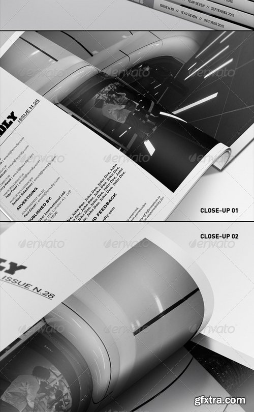 GraphicRiver - Realistic Magazines Mock-ups Templates 1623692