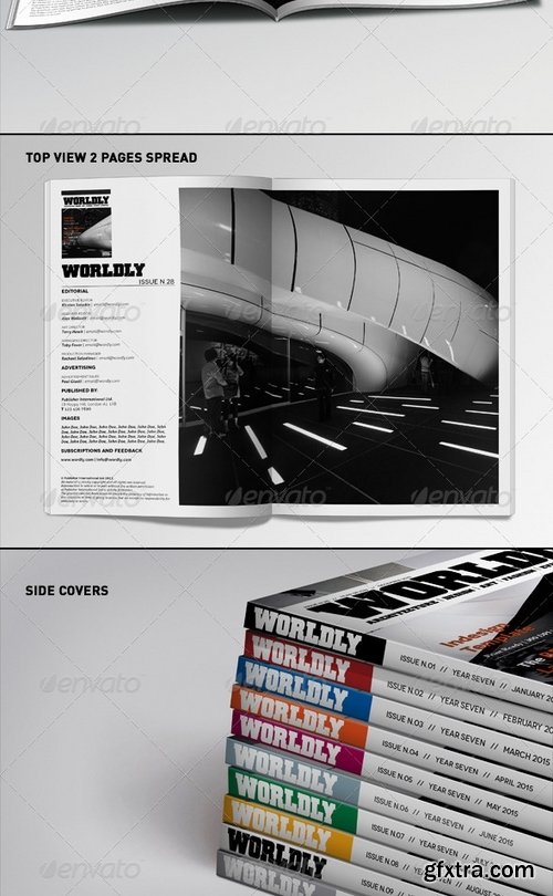 GraphicRiver - Realistic Magazines Mock-ups Templates 1623692