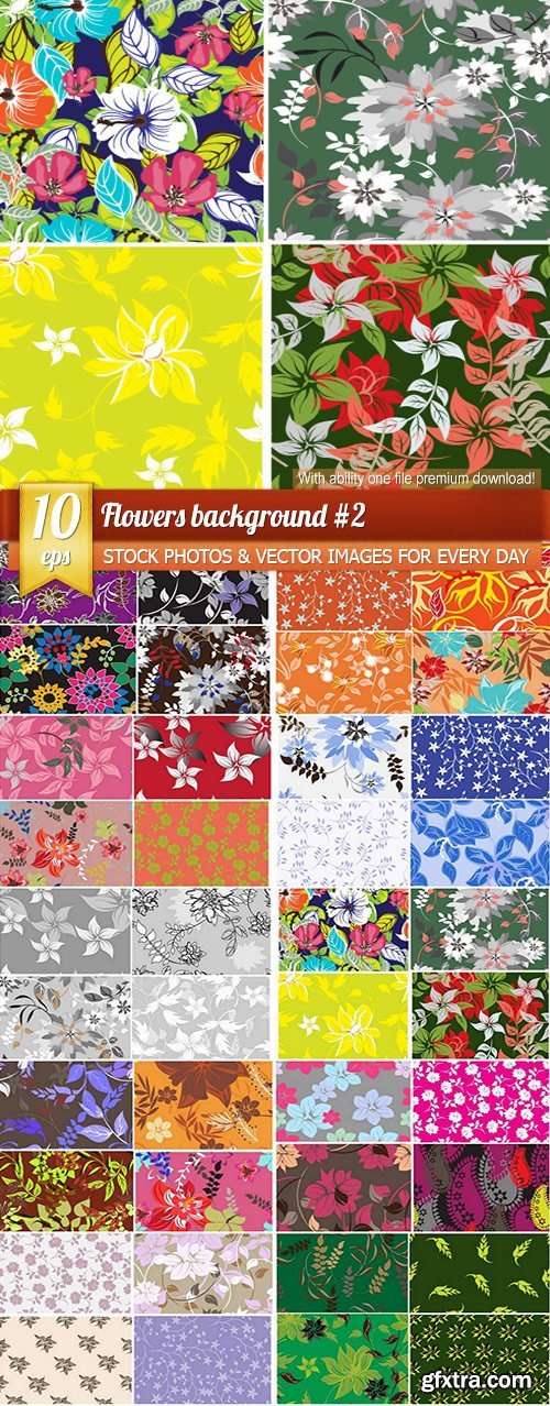 Flowers background #2, 10 x EPS