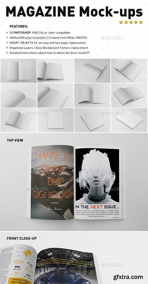 GraphicRiver - Photorealistic Magazine Mock-Ups 19264398