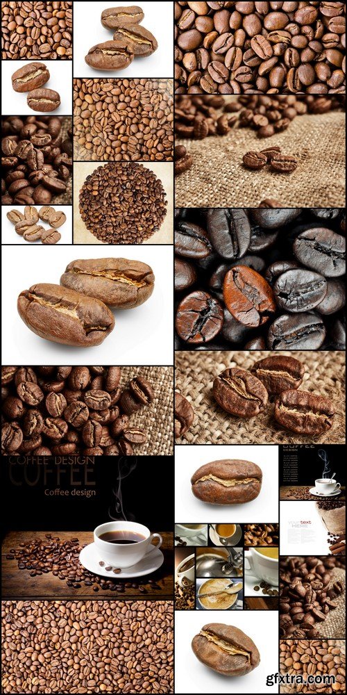 Coffee beans on linen fabric 22X JPEG