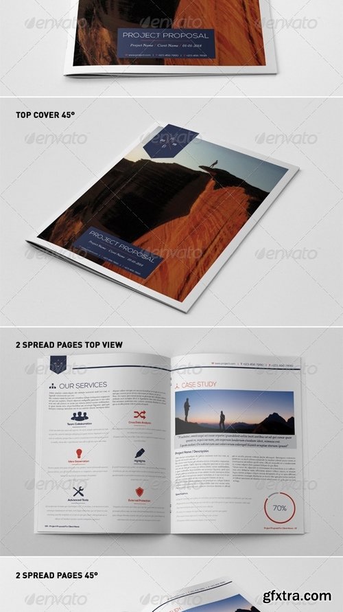 GraphicRiver - Photorealistic US Letter Brochure Mock-Ups 4803638