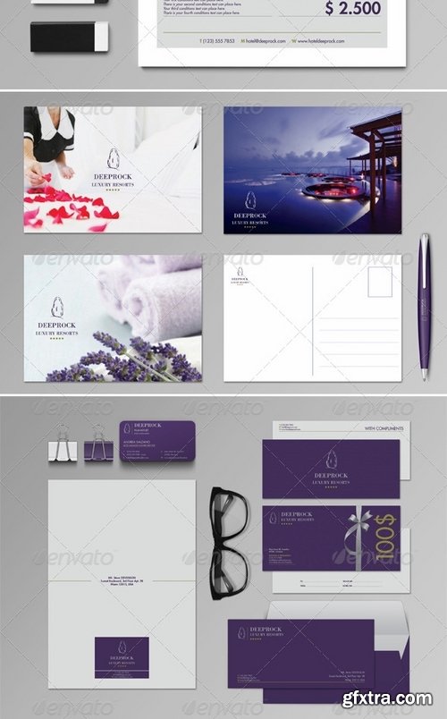 GraphicRiver - Deeprock Stationery Set & Invoice Template 8770885