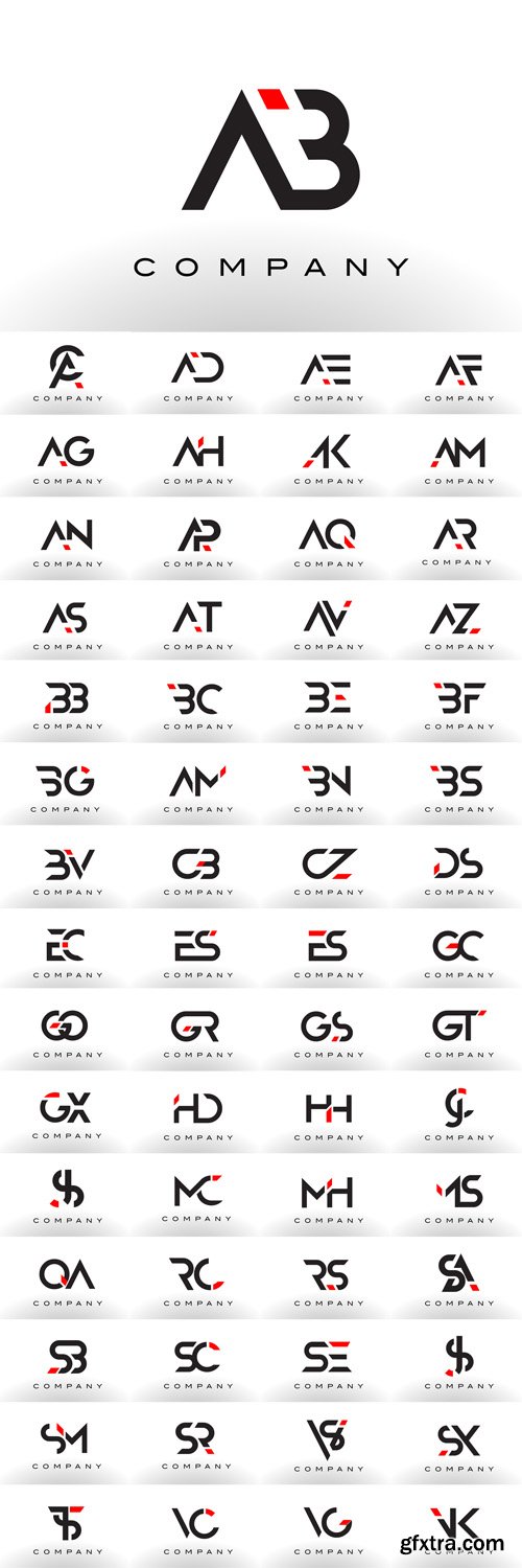 Vector Set - Logos. Letter Design