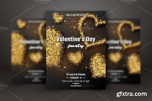 CM - Valentine\'s day party poster. 1238694