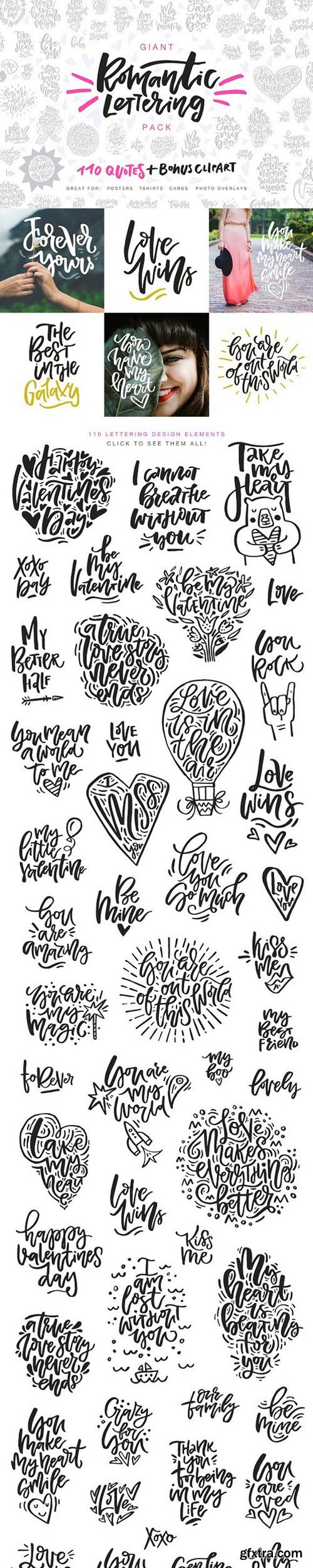 CM - Valentine\'s Day Lettering Pack 1222117