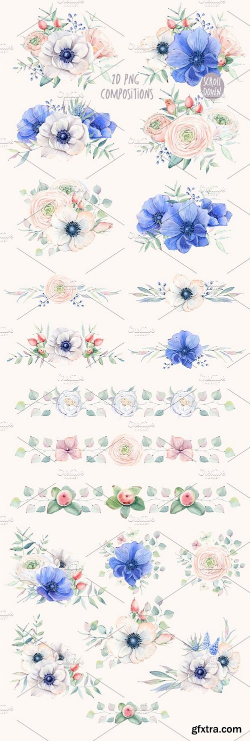 CM - BLOOMING MYSTERY Watercolor set 1108544