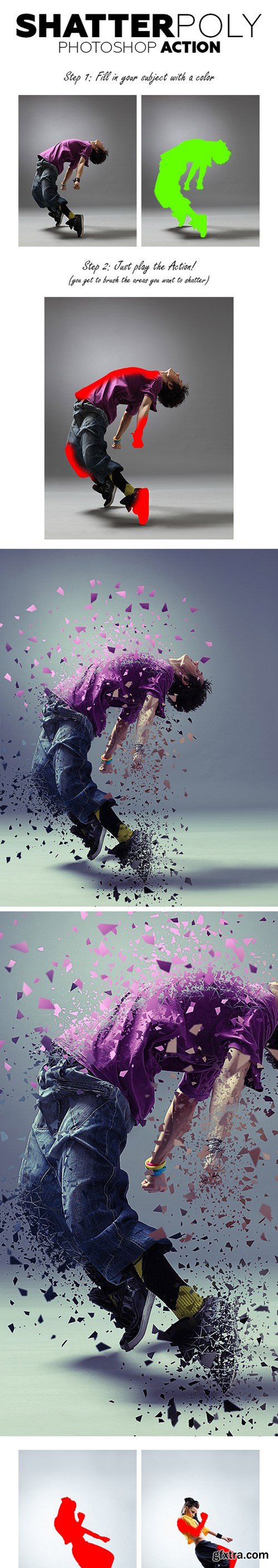 Graphicriver - Shatterpoly Photoshop Action 19359412