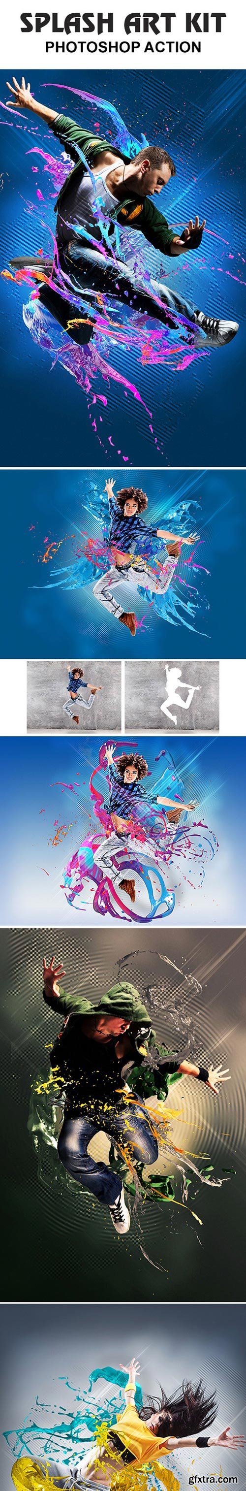 Graphicriver - Splash Art Kit Photoshop Action 19409983