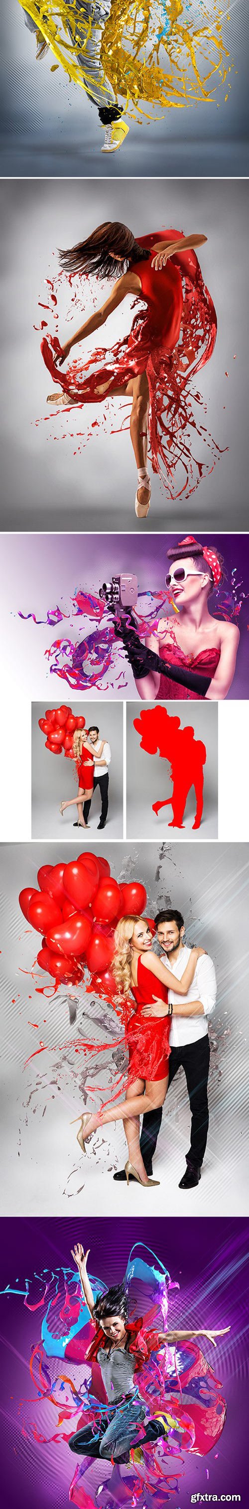 Graphicriver - Splash Art Kit Photoshop Action 19409983