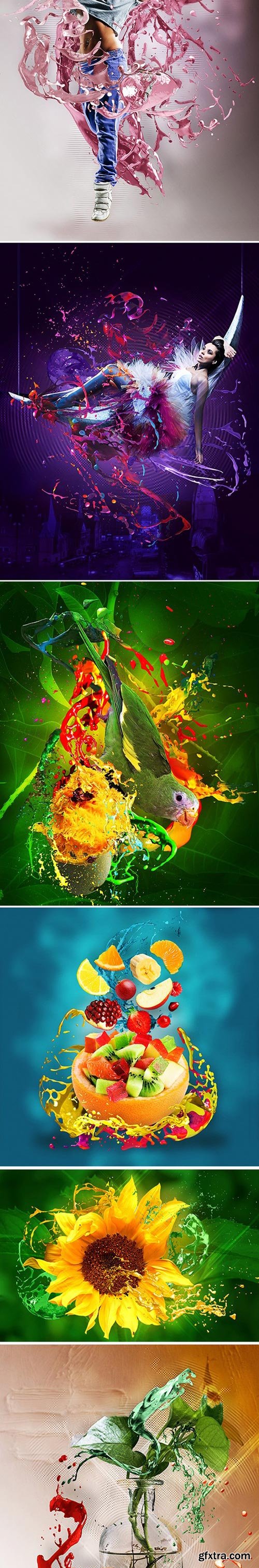 Graphicriver - Splash Art Kit Photoshop Action 19409983