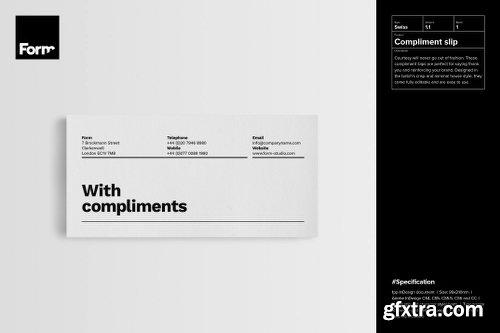 CreativeMarket Compliment Slip 988531