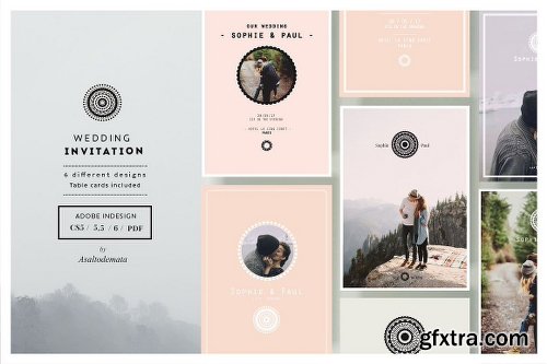 CreativeMarket Wedding Invitation 1171187