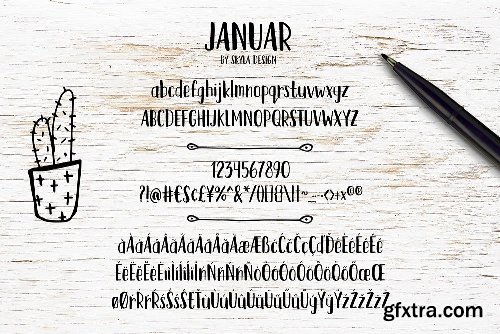 CreativeMarket Handwritten font - Januar 915374