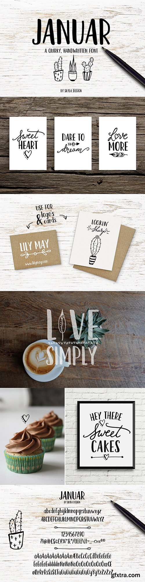 CreativeMarket Handwritten font - Januar 915374