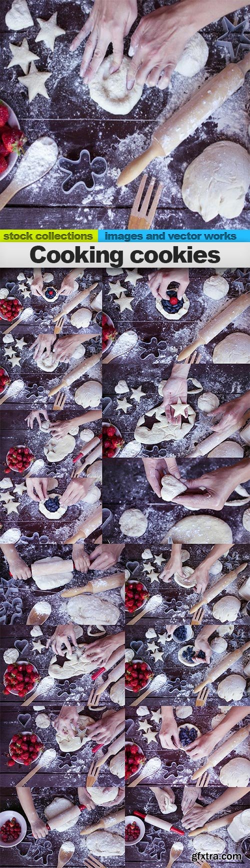 Cooking cookies, 15 x UHQ JPEG